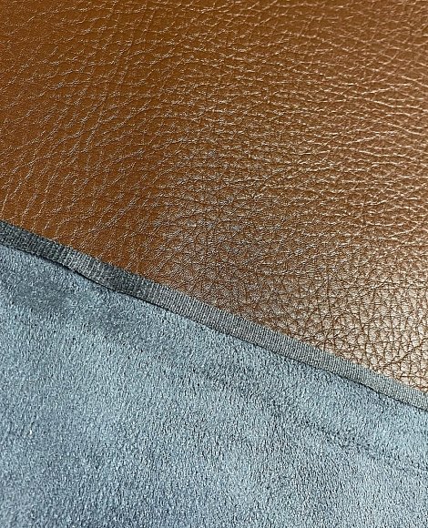 Кожзам фактурный коричневый